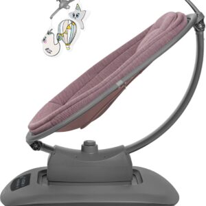 Lionelo BLOSSOM mazuļu šūpuļkrēsliņš krāsa PINK MAUVE
