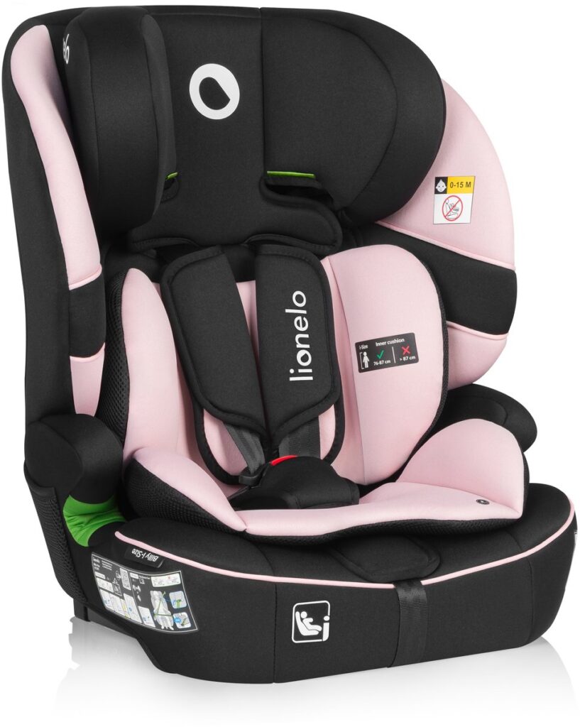 Lionelo Billy I-Size autokrēsliņš bērniem 76-150cm krāsa Pink Baby