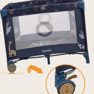 Lionelo BONNIE rotaļu manēža krāsa BLUE NAVY