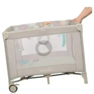 Lionelo MILLE PLUS rotaļu manēža bērniem krāsa GREY BEIGE