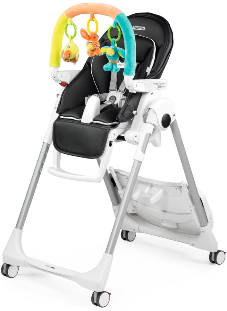 Peg Perego Prima Pappa Plus Follow Me barošanas krēsls krāsa Licorice