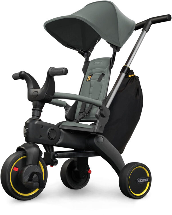 Autokreslini.lv | Liki Trike S3 stumjamais bērnu trīsritenis krāsa Slate Green/ Forest Grey bilde #1