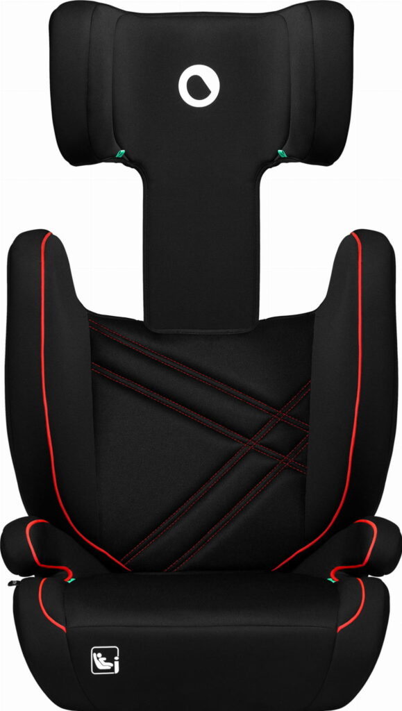 Lionelo Hugo I-Size autokrēsliņš bērniem 100-150cm krāsa Sporty Black Red