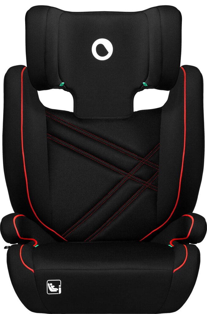 Lionelo Hugo I-Size autokrēsliņš bērniem 100-150cm krāsa Sporty Black Red