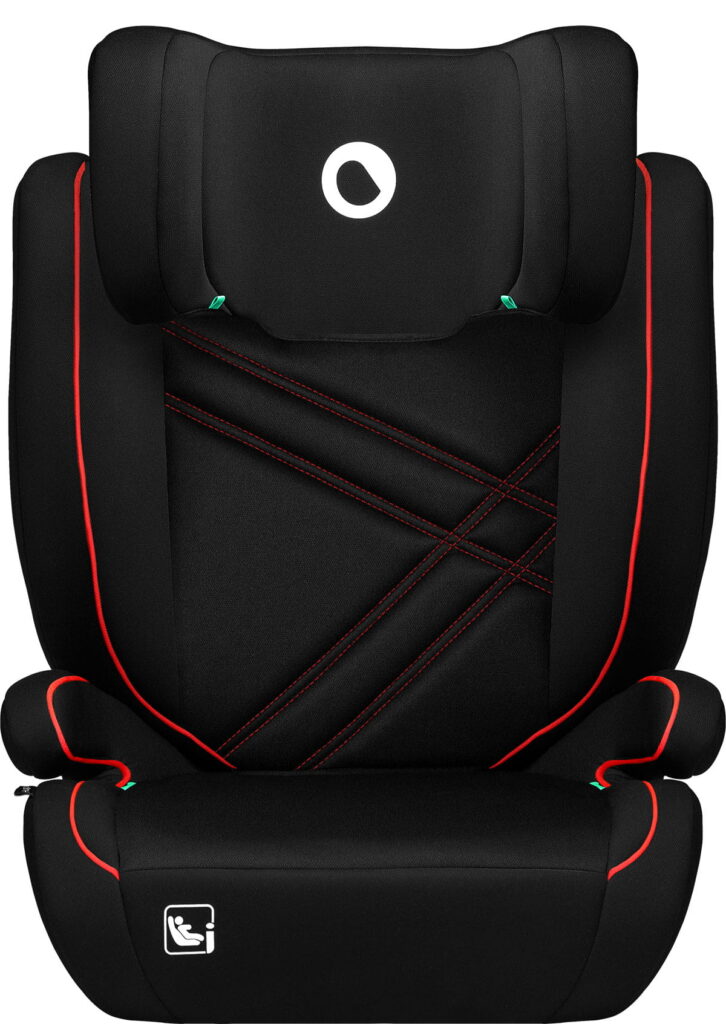 Lionelo Hugo I-Size autokrēsliņš bērniem 100-150cm krāsa Sporty Black Red