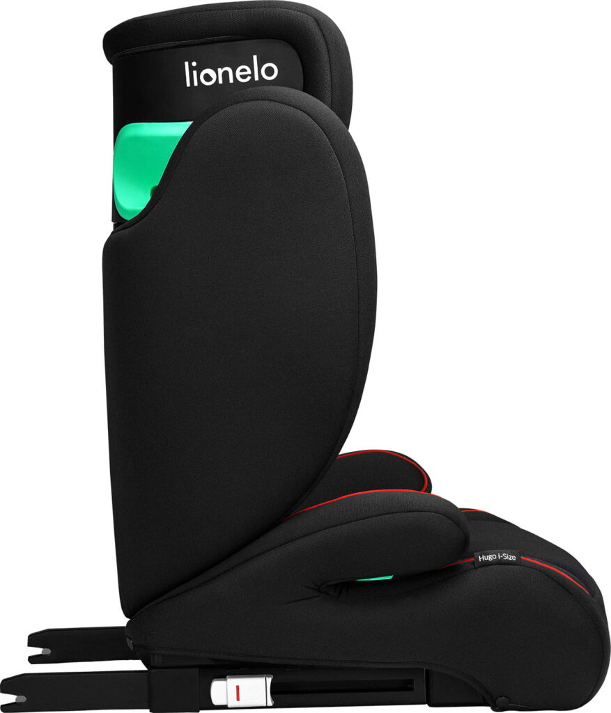 Lionelo Hugo I-Size autokrēsliņš bērniem 100-150cm krāsa Sporty Black Red