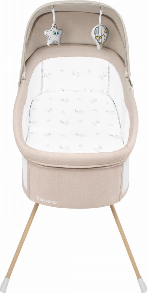 Lionelo MALIN EVO ceļojumu gultiņa krāsa BEIGE NATURAL