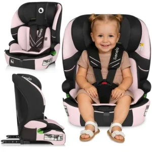 Lionelo Levi Fix I-Size autokrēsliņš 76-150cm krāsa Pink Baby