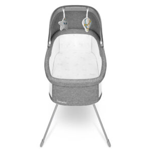 Lionelo MALIN EVO ceļojumu gultiņa krāsa GREY STONE