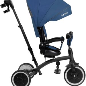 Lionelo TRIS PLUS stumjamais trīsritenis krāsa BLUE DENIM