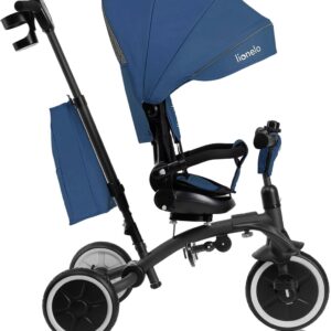 Lionelo TRIS PLUS stumjamais trīsritenis krāsa BLUE DENIM