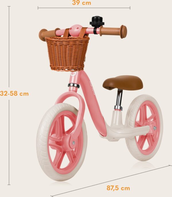 Autokreslini.lv | ALEX PLUS līdzsvara velosipēds bērniem krāsa PINK ROSE bilde #5