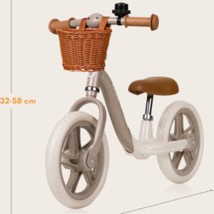 Lionelo ALEX PLUS līdzsvara velosipēds bērniem krāsa BEIGE SAND