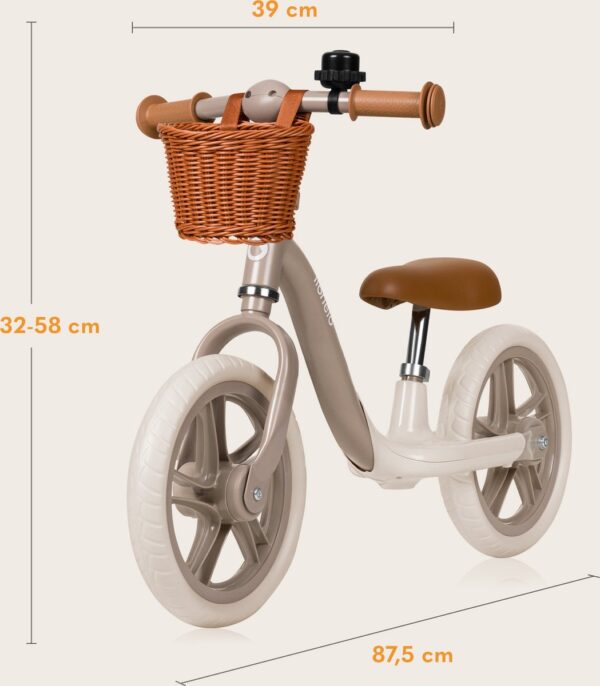 Autokreslini.lv | ALEX PLUS līdzsvara velosipēds bērniem krāsa BEIGE SAND bilde #23