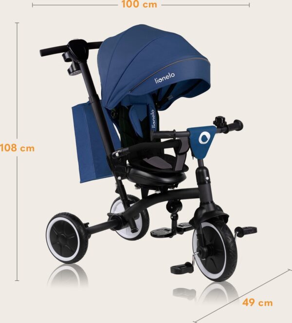 Autokreslini.lv | TRIS PLUS stumjamais trīsritenis krāsa BLUE DENIM bilde #17