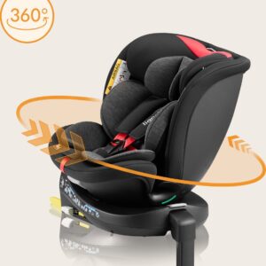 Lionelo Navy I-Size autokrēsliņš 40-150cm krāsa Black Red