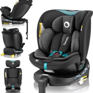 Lionelo Navy I-Size autokrēsliņš 40-150cm krāsa Black Turquoise