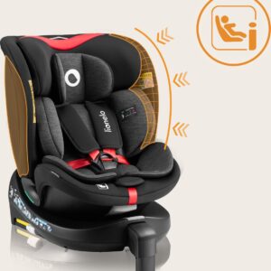 Lionelo Navy I-Size autokrēsliņš 40-150cm krāsa Black Red