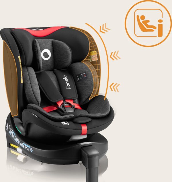 Autokreslini.lv | Navy I-Size autokrēsliņš 40-150cm krāsa Black Red bilde #11