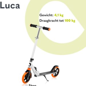 Lionelo LUCA skrejritenis krāsa WHITE ORANGE