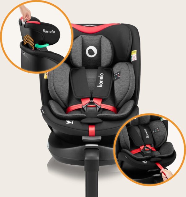 Autokreslini.lv | Navy I-Size autokrēsliņš 40-150cm krāsa Black Red bilde #13