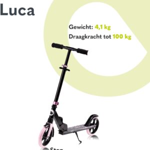 Lionelo LUCA skrejritenis krāsa BLACK CARBON PINK
