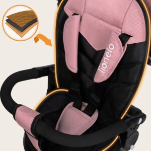Lionelo TRIS PLUS stumjamais trīsritenis krāsa PINK ROSE