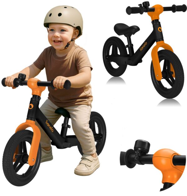 Autokreslini.lv | TONI līdzsvara velosipēds krāsa BLACK ORANGE bilde #33
