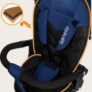 Lionelo TRIS PLUS stumjamais trīsritenis krāsa BLUE DENIM