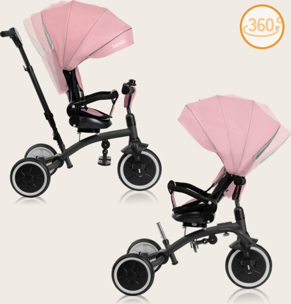 Autokreslini.lv | TRIS PLUS stumjamais trīsritenis krāsa PINK ROSE bilde #9