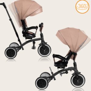 Lionelo TRIS PLUS stumjamais trīsritenis krāsa BEIGE SAND