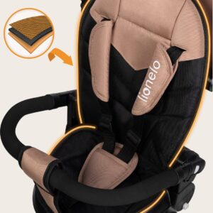 Lionelo TRIS PLUS stumjamais trīsritenis krāsa BEIGE SAND