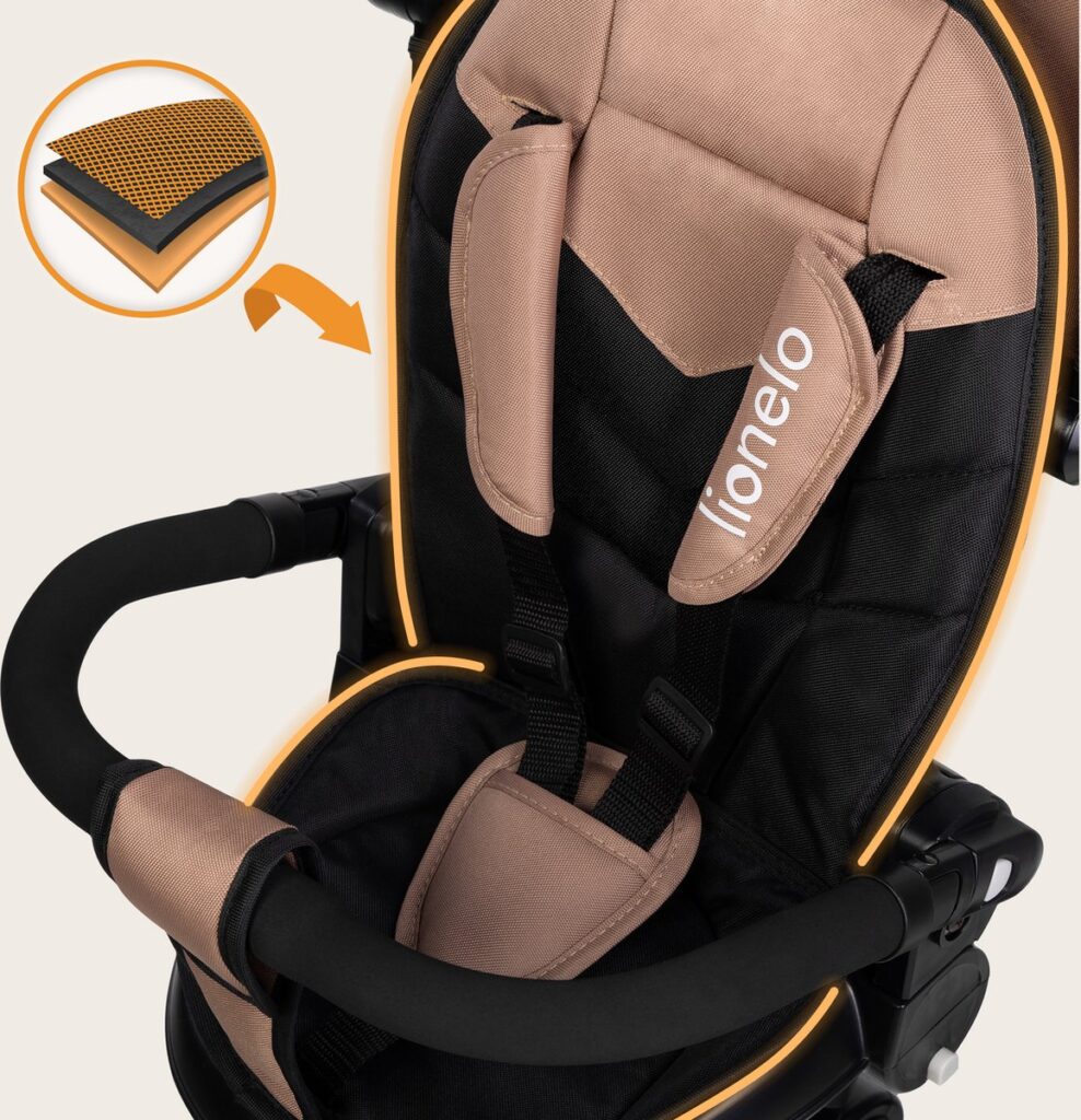 Lionelo TRIS PLUS stumjamais trīsritenis krāsa BEIGE SAND