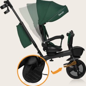Lionelo KORI stumjamais trīsritenis bērniem krāsa GREEN EMERALD