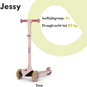 Lionelo JESSY skrejritenis krāsa PINK ROSE