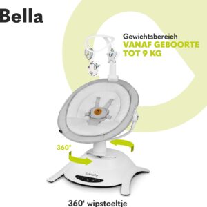 Lionelo BELLA mazuļu šūpuļkrēsliņš krāsa GREY CONCRETE