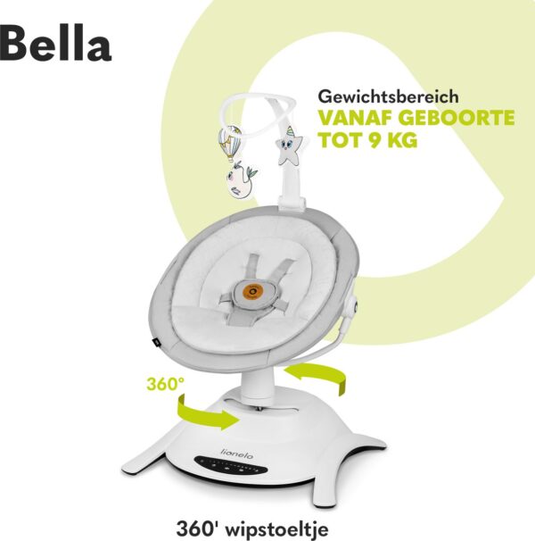 Autokreslini.lv | BELLA mazuļu šūpuļkrēsliņš krāsa GREY CONCRETE bilde #5