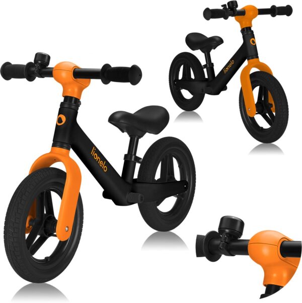 Autokreslini.lv | TONI līdzsvara velosipēds krāsa BLACK ORANGE bilde #1