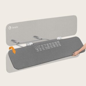 Lionelo LORA XL gultas malas aizsargs krāsa GREY STONE