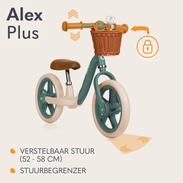 Autokreslini.lv | ALEX PLUS līdzsvara velosipēds bērniem krāsa GREEN FOREST bilde #9