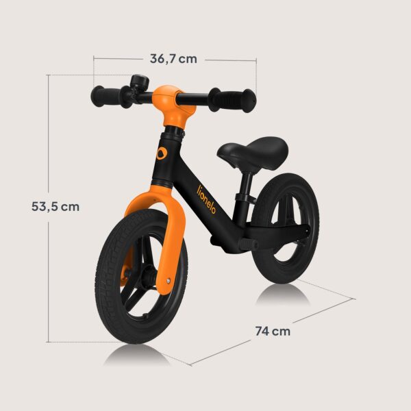 Autokreslini.lv | TONI līdzsvara velosipēds krāsa BLACK ORANGE bilde #17