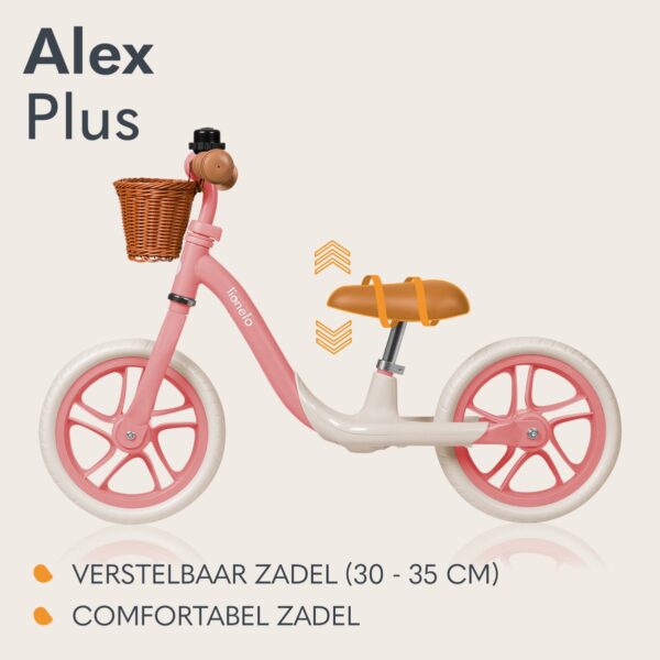 Autokreslini.lv | ALEX PLUS līdzsvara velosipēds bērniem krāsa PINK ROSE bilde #17