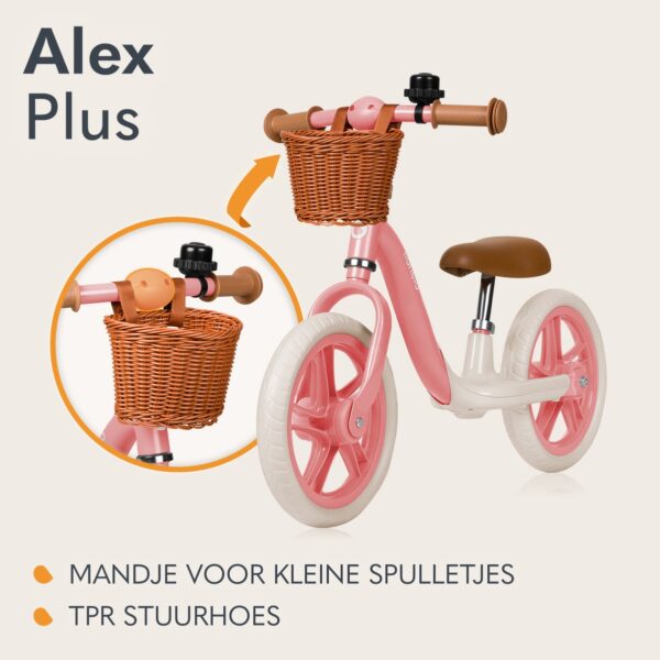 Autokreslini.lv | ALEX PLUS līdzsvara velosipēds bērniem krāsa PINK ROSE bilde #19