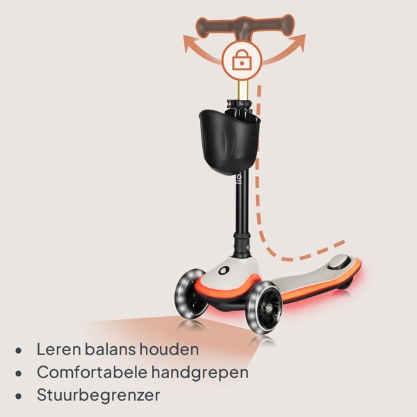 Autokreslini.lv | MEY skrejritenis bērniem ar LED gaismiņām krāsa BEIGE SAND bilde #31