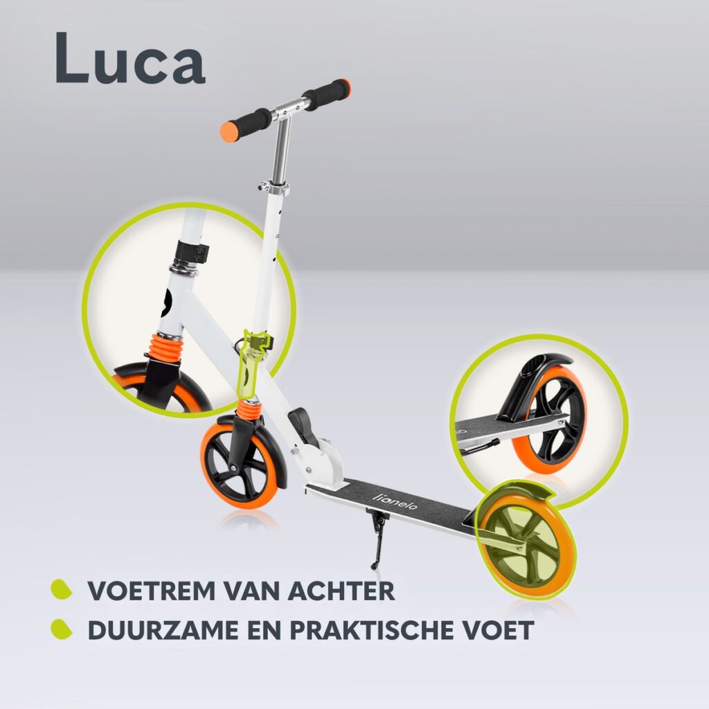 Lionelo LUCA skrejritenis krāsa WHITE ORANGE