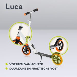 Lionelo LUCA skrejritenis krāsa WHITE ORANGE
