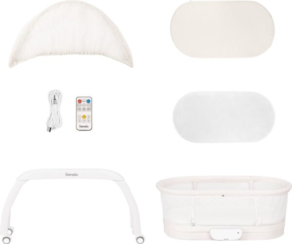 Autokreslini.lv | CORAL bērnu šūpojošā gultiņa krāsa WHITE bilde #5