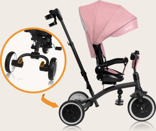 Autokreslini.lv | TRIS PLUS stumjamais trīsritenis krāsa PINK ROSE bilde #17