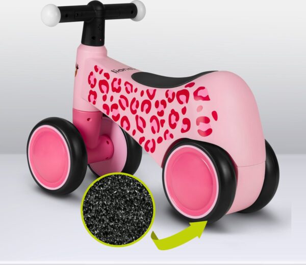 Autokreslini.lv | SAMMY līdzsvara velosipēds mazuļiem krāsa PINK ROSE bilde #7