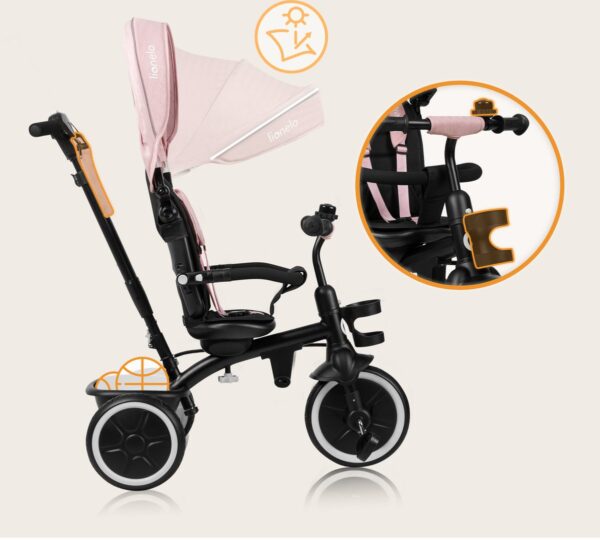 Autokreslini.lv | BERRY stumjams trīsritenis bērniem krāsa PINK ROSE bilde #35